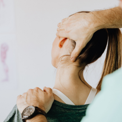 neck adjustment by chiropractor 