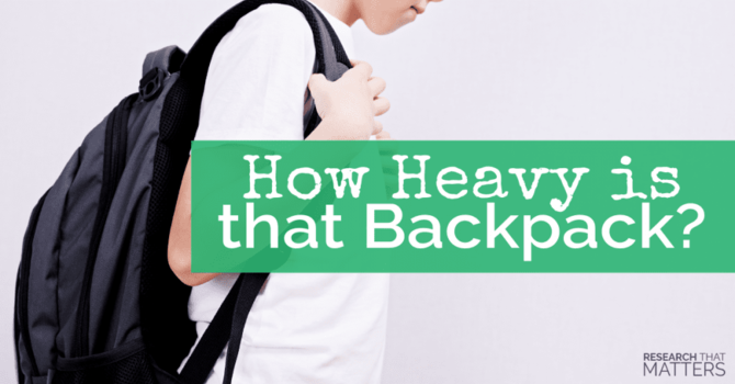 Backpacks and Back Pain in Kiddos image